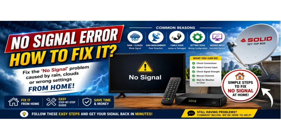 How to Fix a "No Signal" Error? (Step-by-Step Guide)